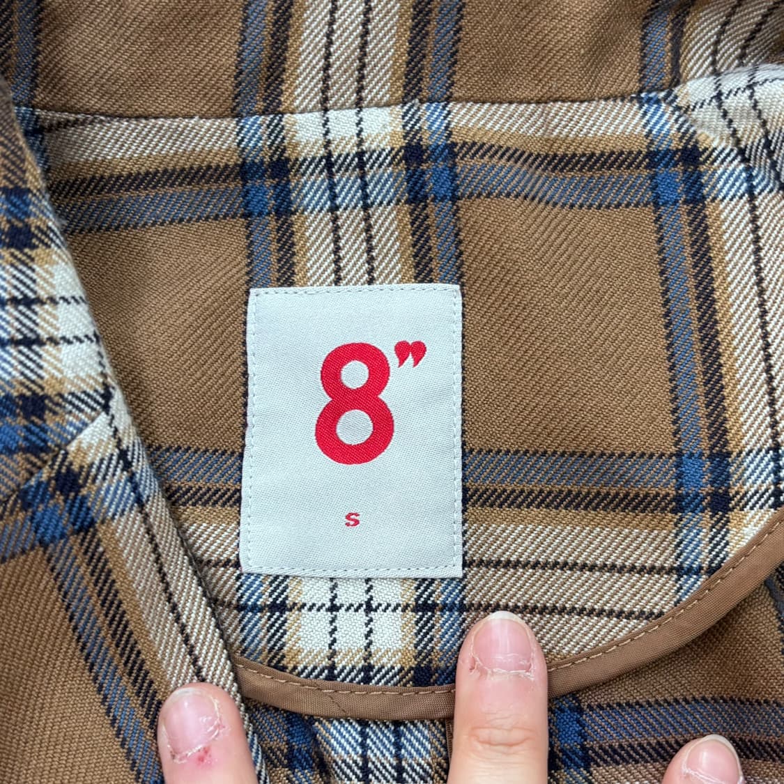 S 에잇세컨즈 플란넬 오버핏 자켓0423E 상품이미지3