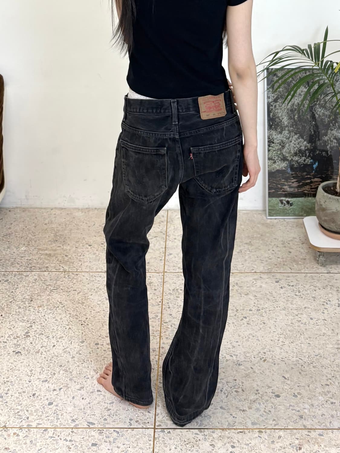 리바이스 507 부츠컷 블랙 상품이미지6