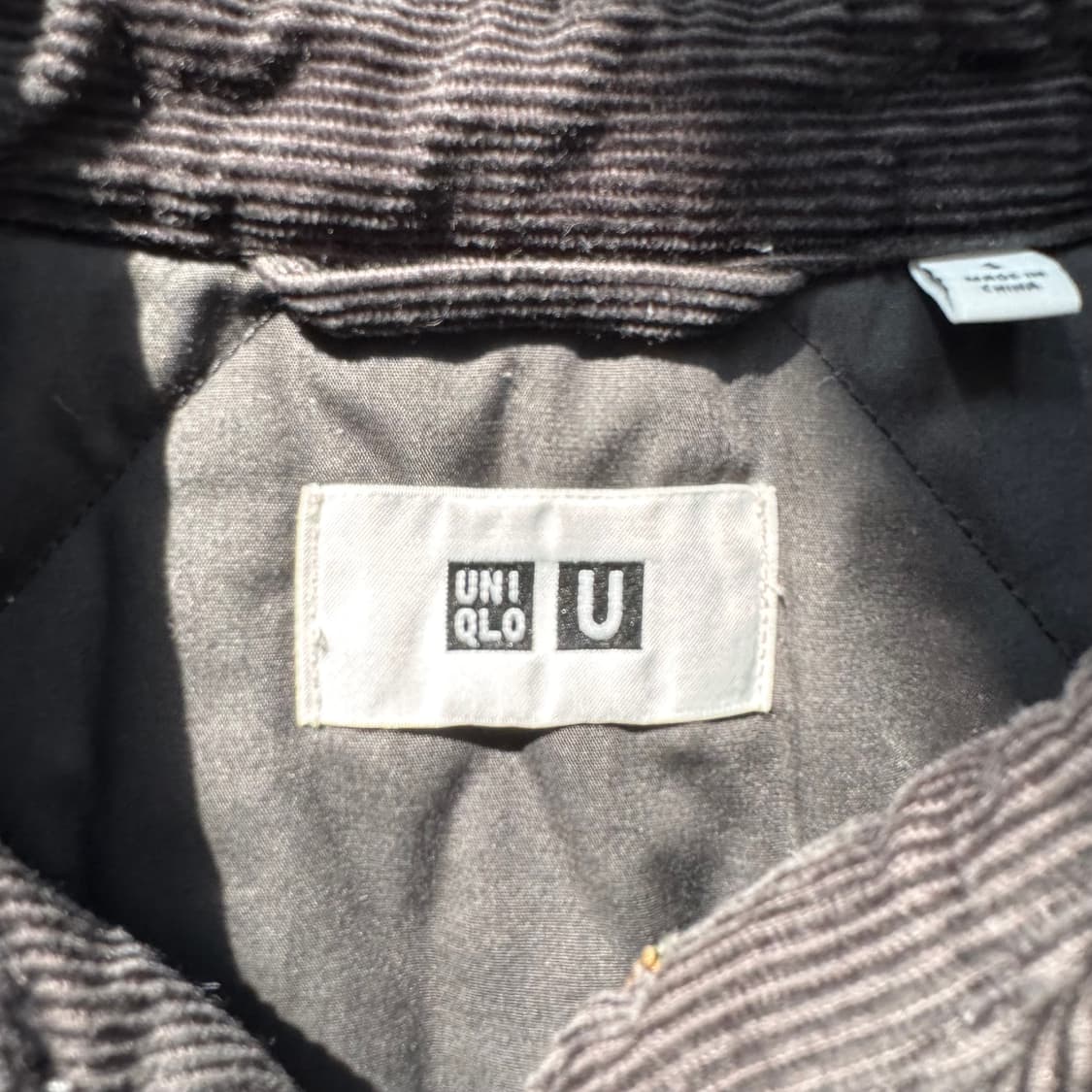 UNIQLO U 일본빈티지 코듀로이 패디드 블루종 유니클로u 벨벳 s 상품이미지4