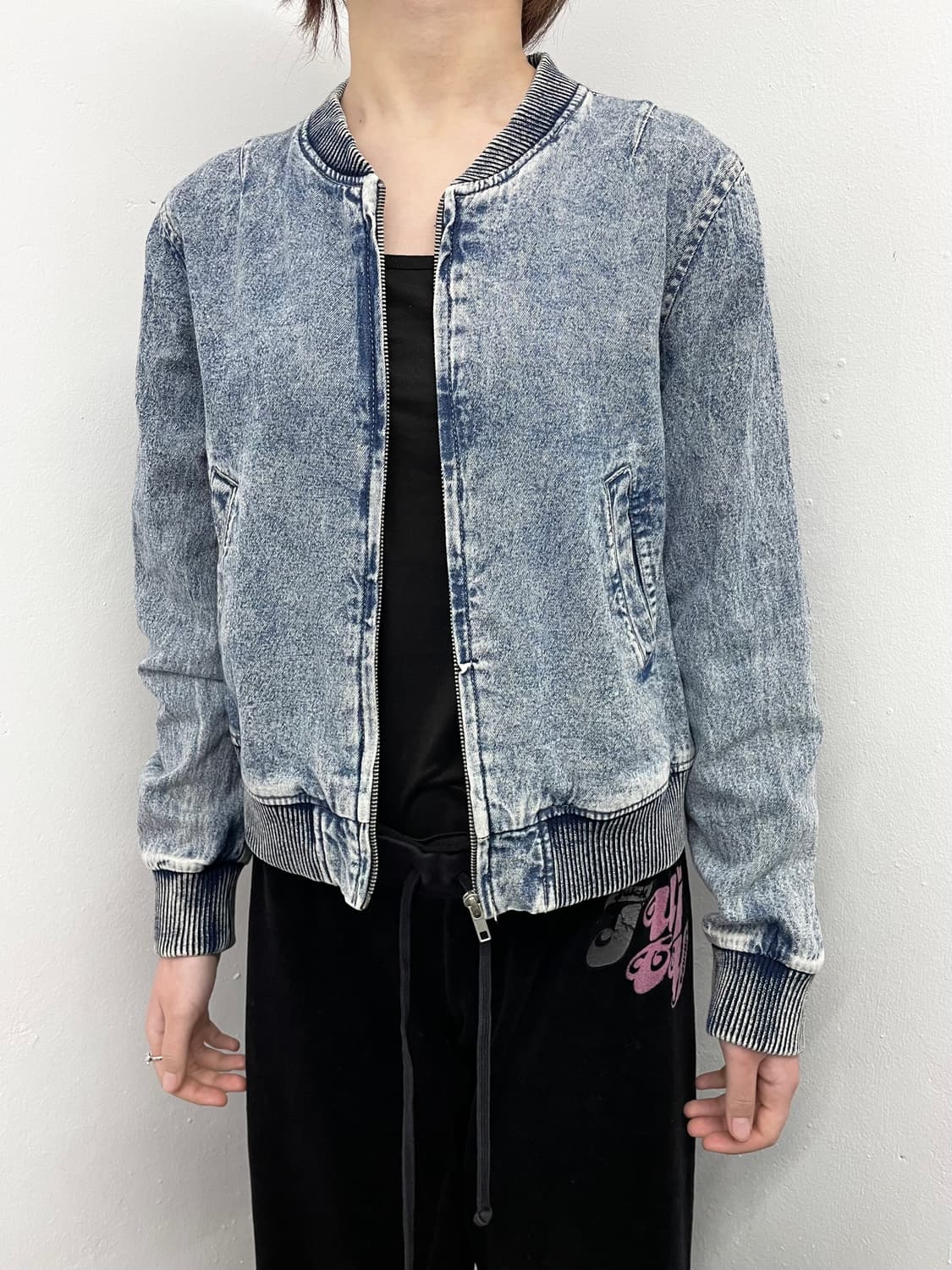 데님 워싱 블루종 자켓 상품이미지3