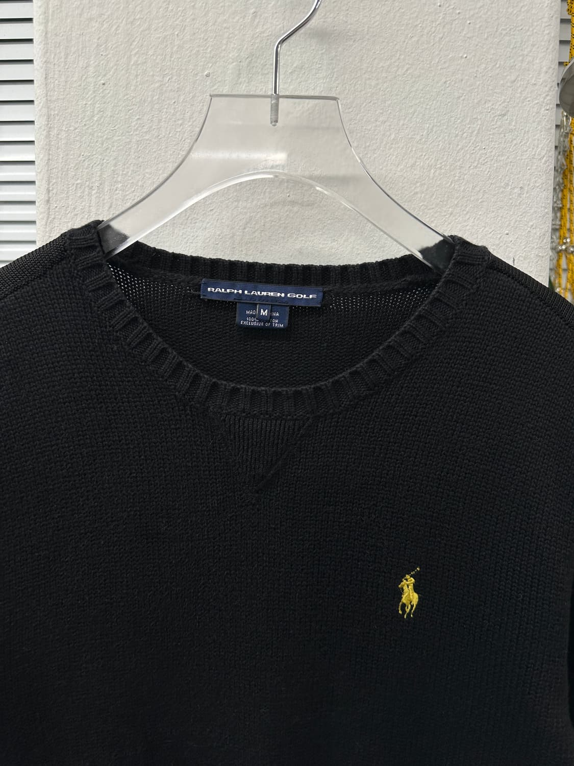 폴로 블랙 라운드 니트  상품이미지3