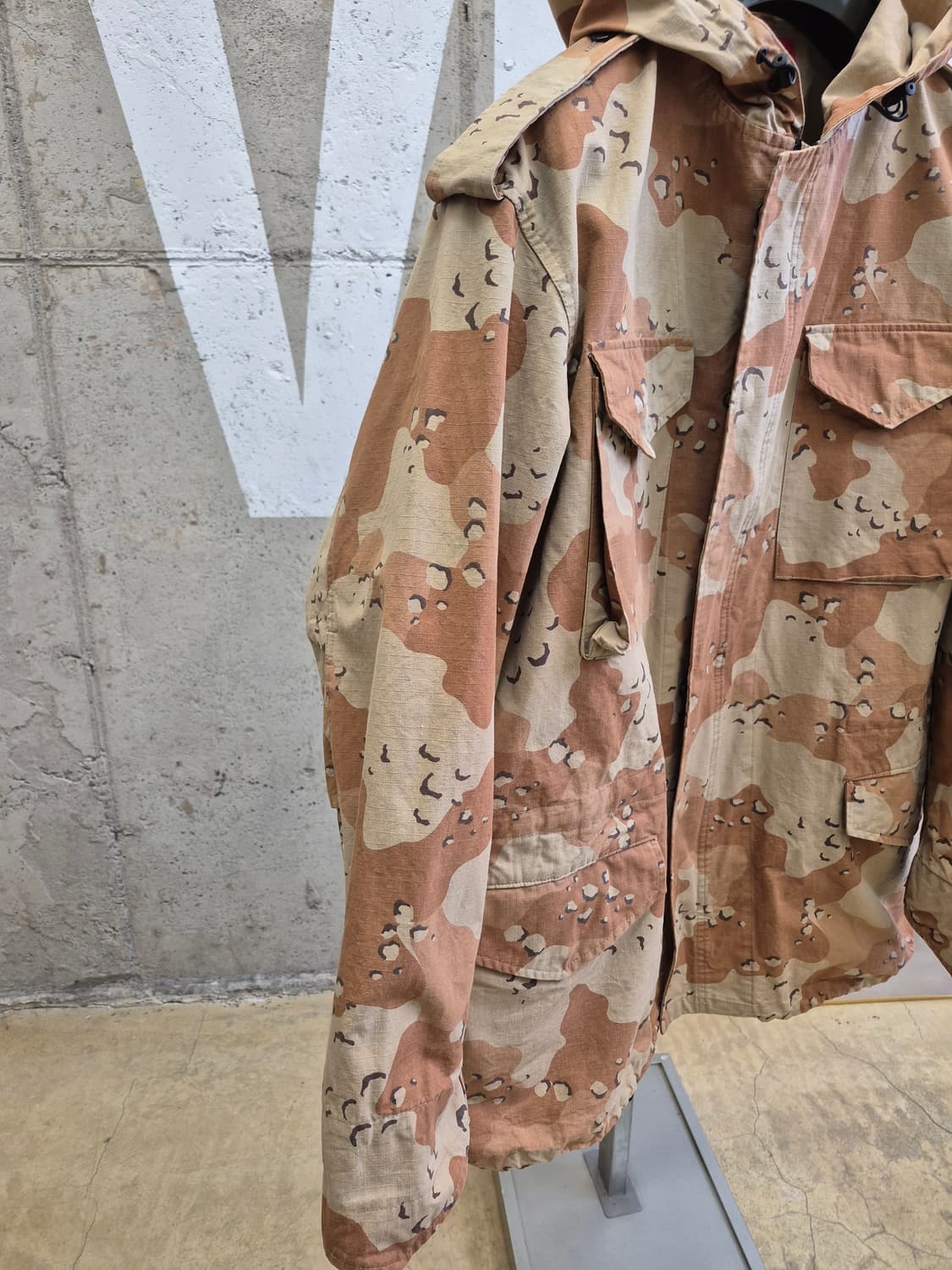 XL)사막 패턴 남성 후드야상자켓 상품이미지2