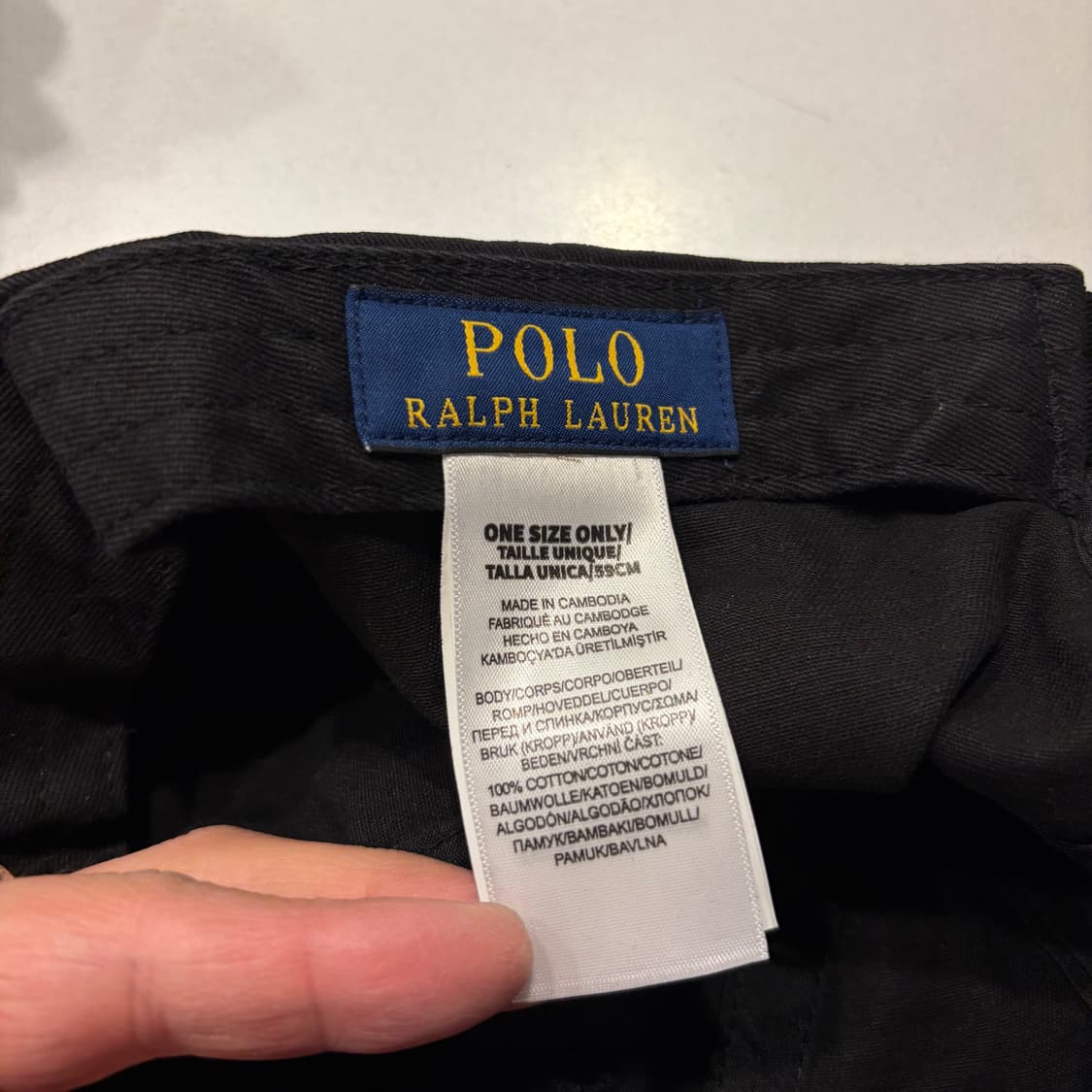 폴로 랄프로렌 레드 포니 블랙 볼캡 모자 상품이미지4