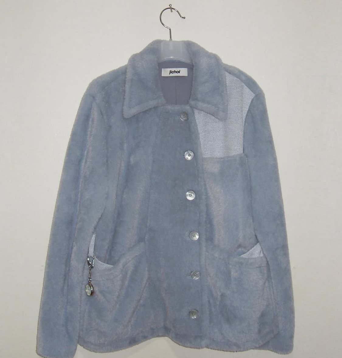 구함) 지초이 AW23 퍼자켓 블루그레이 상품이미지1