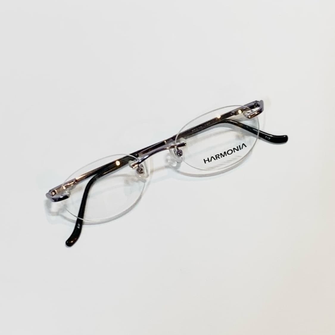 [픽키-674]  무테 타원형 안경 메탈 브릿지 블랙팁 초슬림 경량 상품이미지4