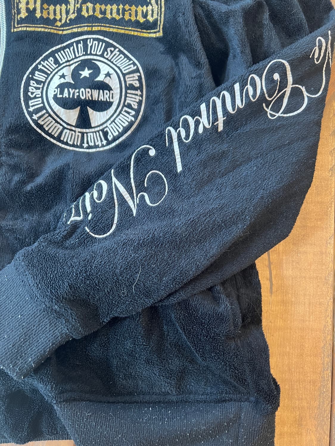 펑크 벨벳 후드집업 상품이미지6