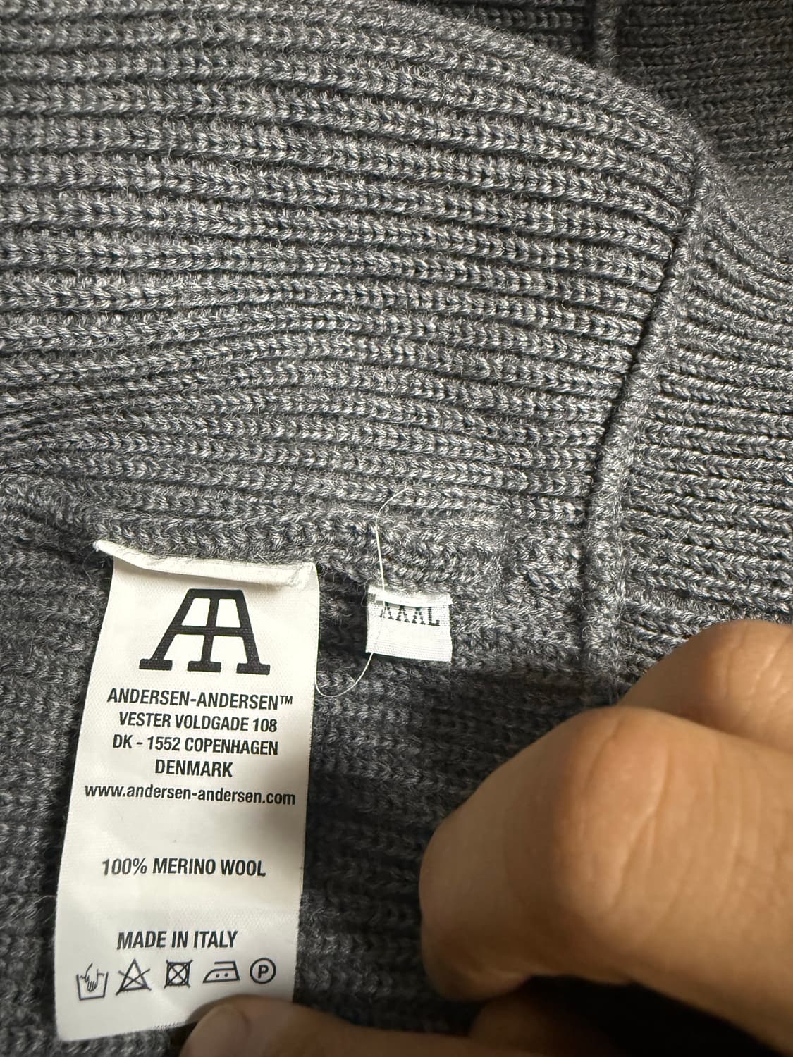 안데르센 회색 가디건 xxxl 상품이미지4