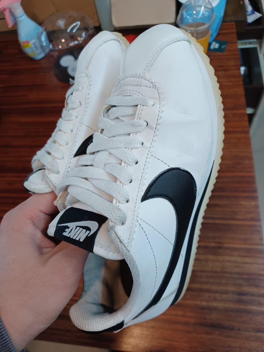 나이키 코르테즈 흰검 230 상품이미지8