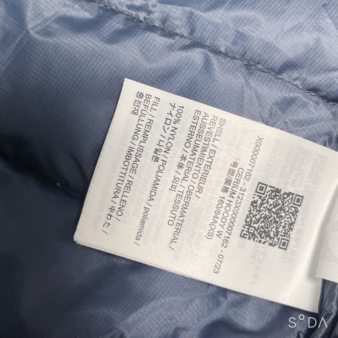 아크테릭스 후드 경량패딩 네이비 xa 상품이미지8