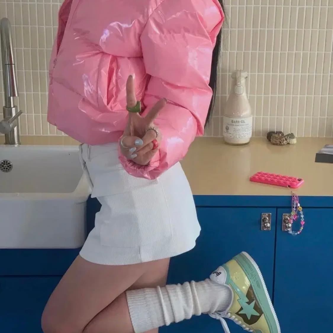 페일제이드 벨벳 미니 스커트 상품이미지3