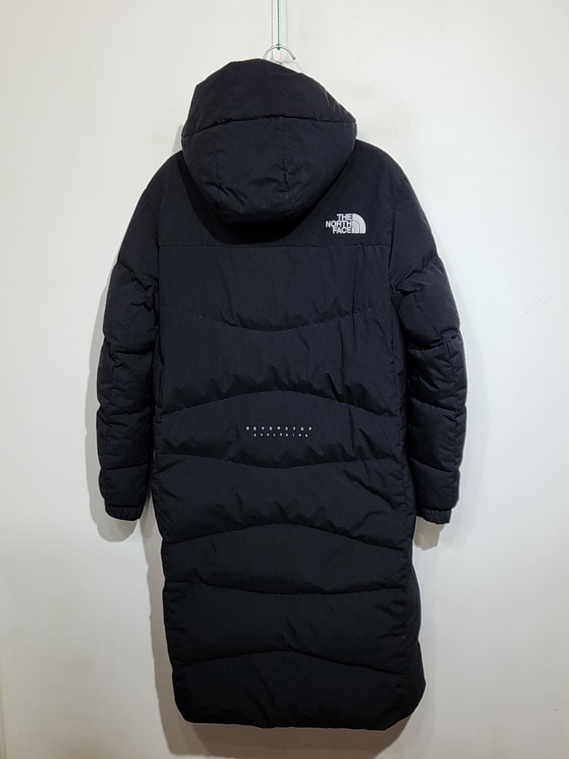 (S) 노스페이스 거위털 롱패딩 점퍼 블랙 구스다운 패딩코트 후드  상품이미지7