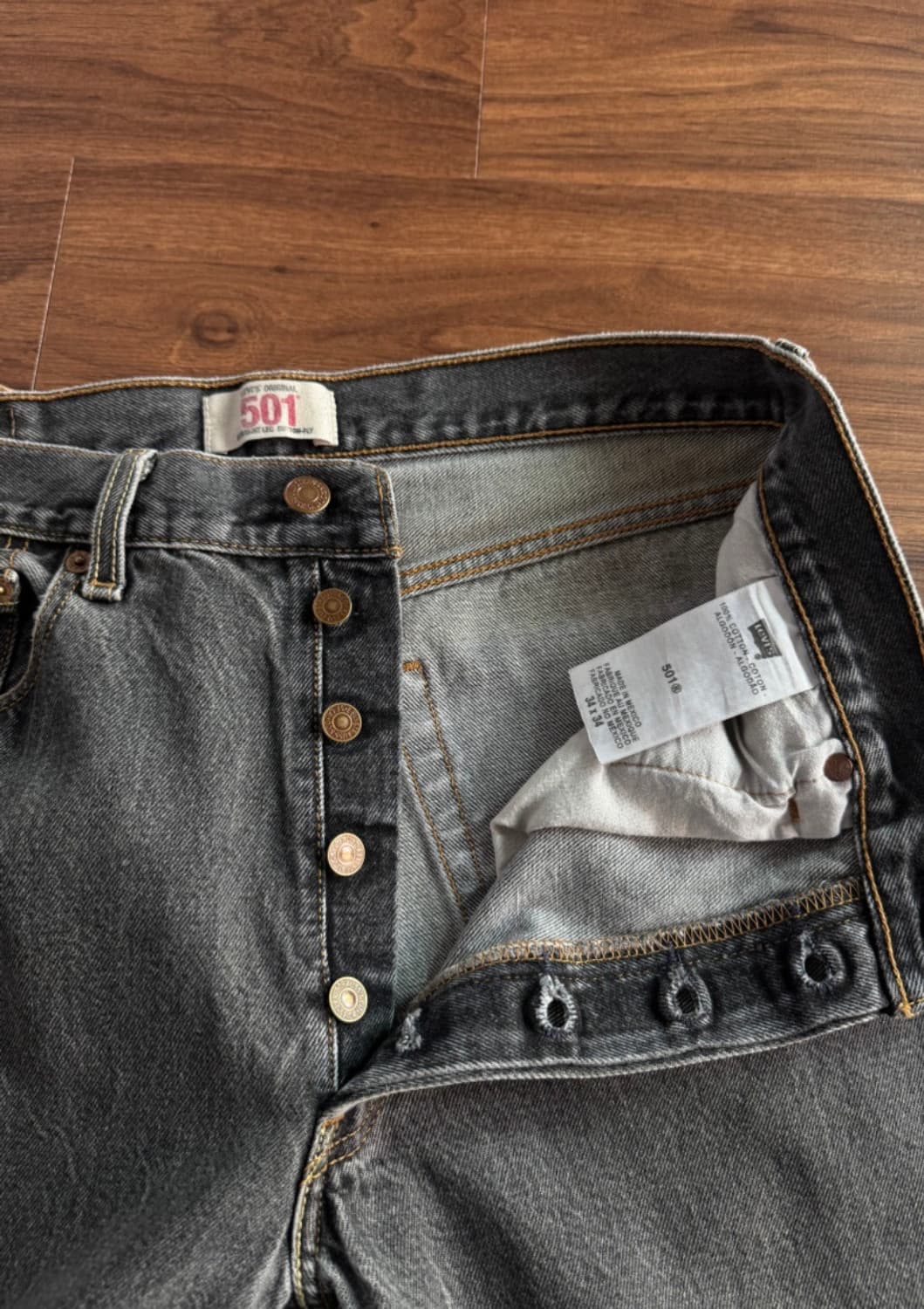 00’s Levi’s 501 vintage painted denim 30 상품이미지5