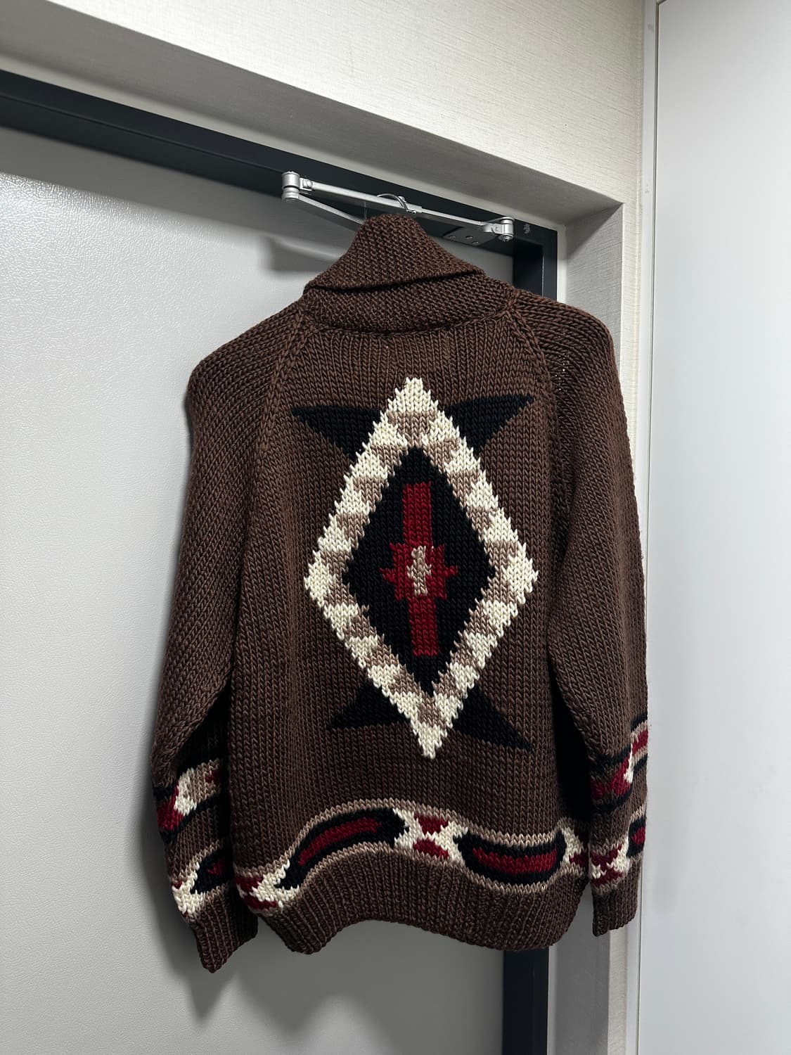 노르딕 헤비 울 집업 코위찬 handknit 상품이미지2