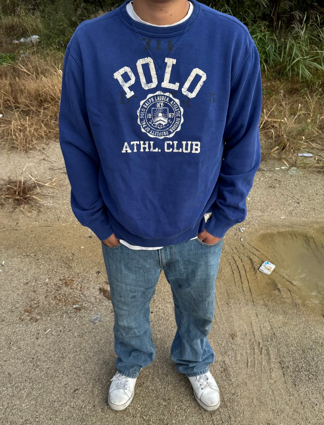Polo Ralph Lauren 폴로 랄프로렌 빈티지 크랙 프린팅 맨투 상품이미지1