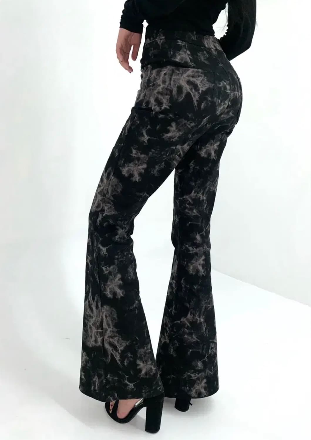 웨이브 타이다이팬츠 블랙 S 상품이미지5