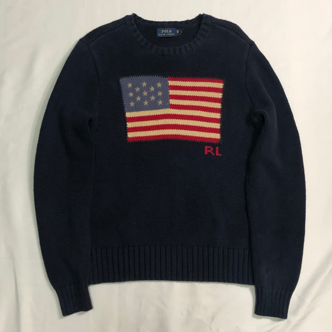 폴로 랄프로렌 성조기 네이비 니트 상품이미지2