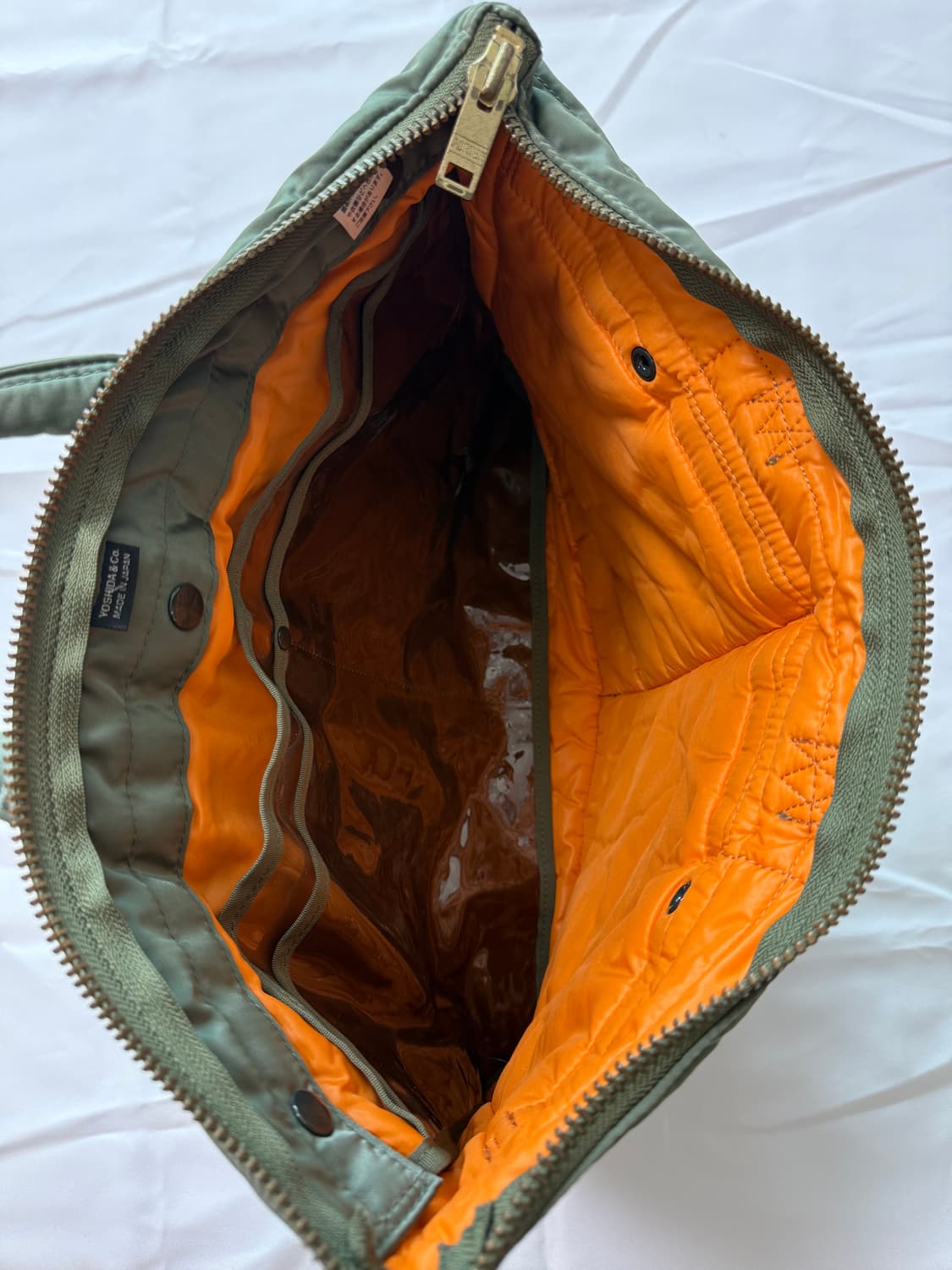 PORTER 신형 포터 탱커 숏 헬멧백 L 카키 서류가방 세이지그린 상품이미지8