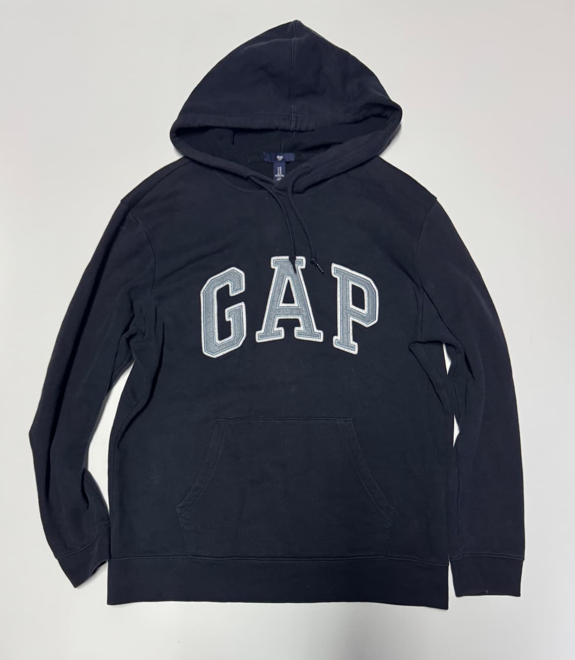 GAP 갭 시그니처 빅 로고 기모 후드티 네이비 상품이미지1