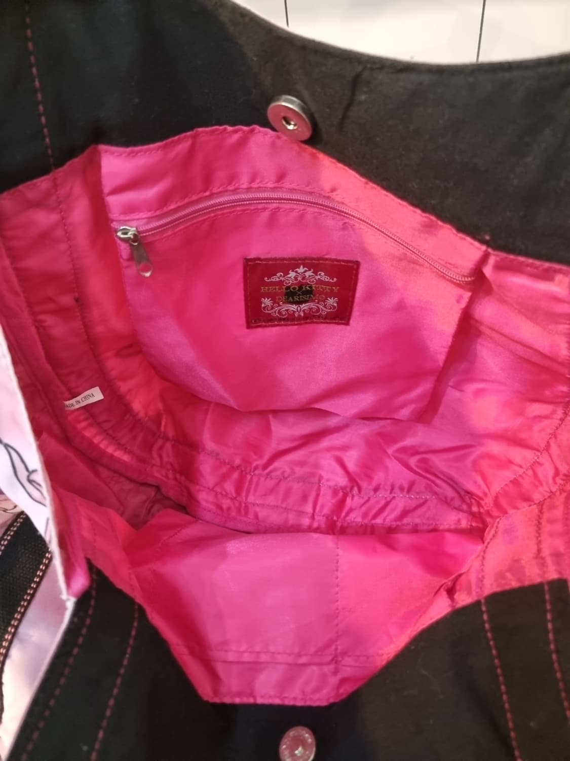 헬로키티  디아리시모 콜라보 리본 토트백 상품이미지6