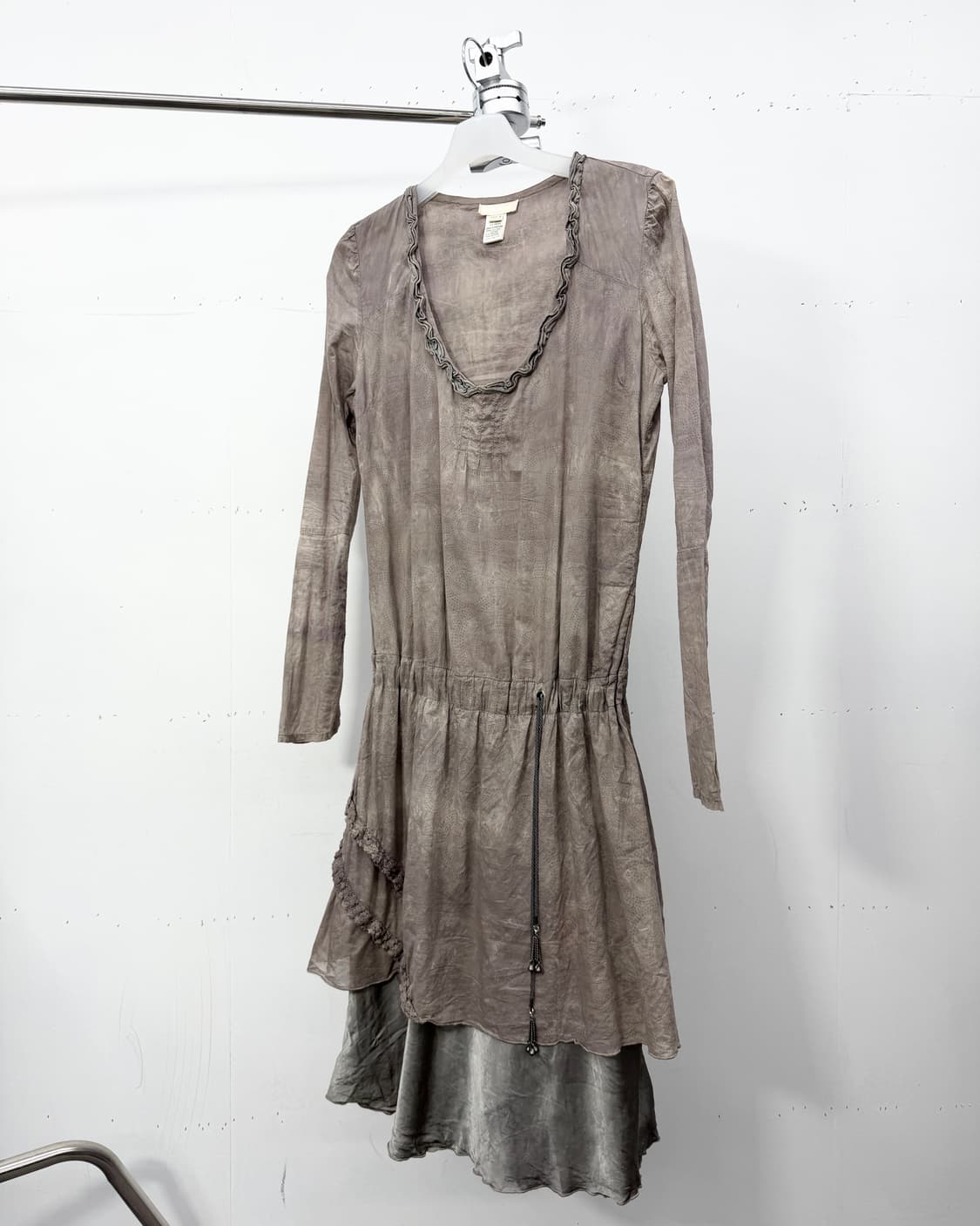 00s) Asymmetric Layered Contrast Dress 상품이미지6