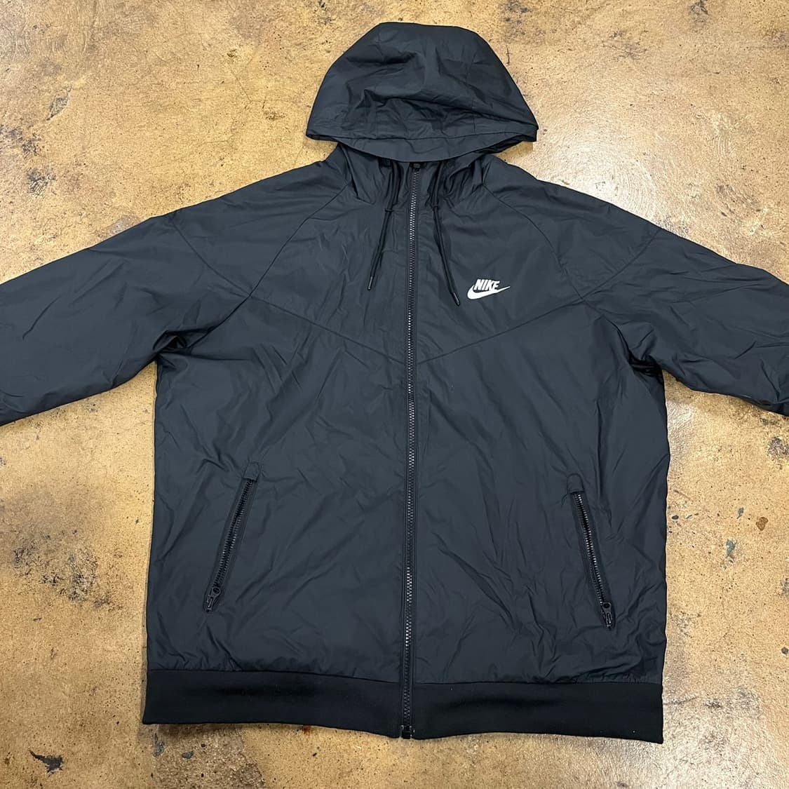 [정품/XL] 나이키 블랙 후드 바람막이 자켓 b14 상품이미지3
