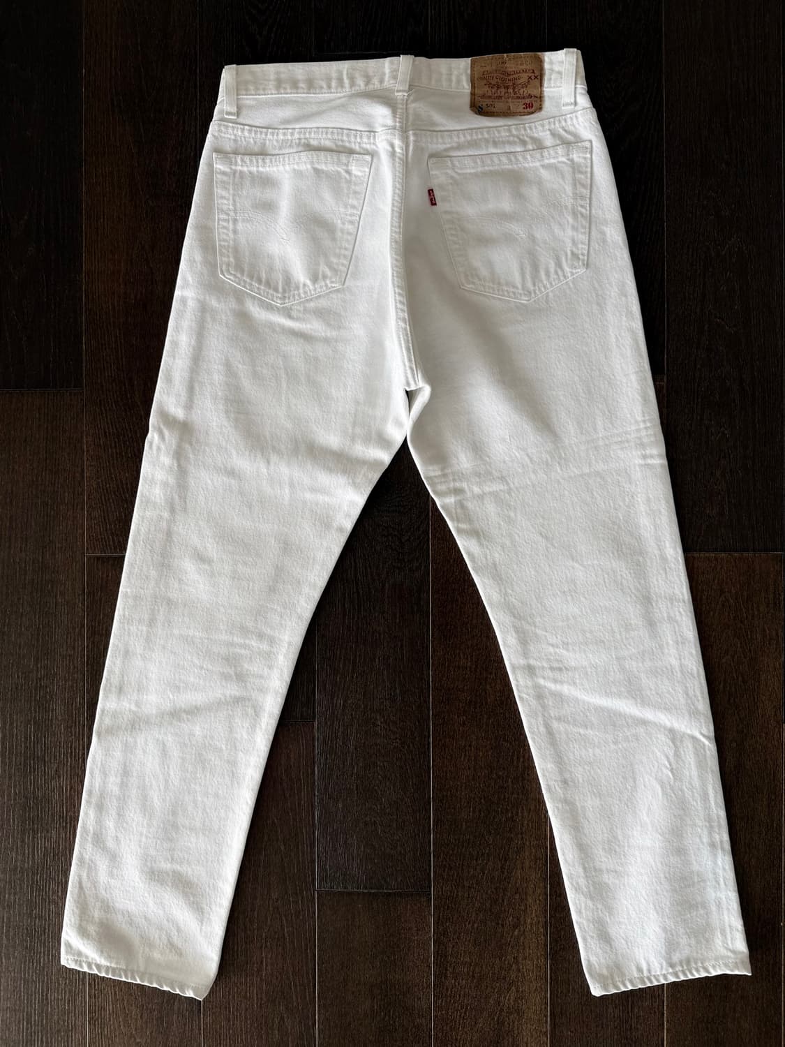 [30]리바이스 공식빈티지 501 화이트 데님팬츠 Made in USA 상품이미지3