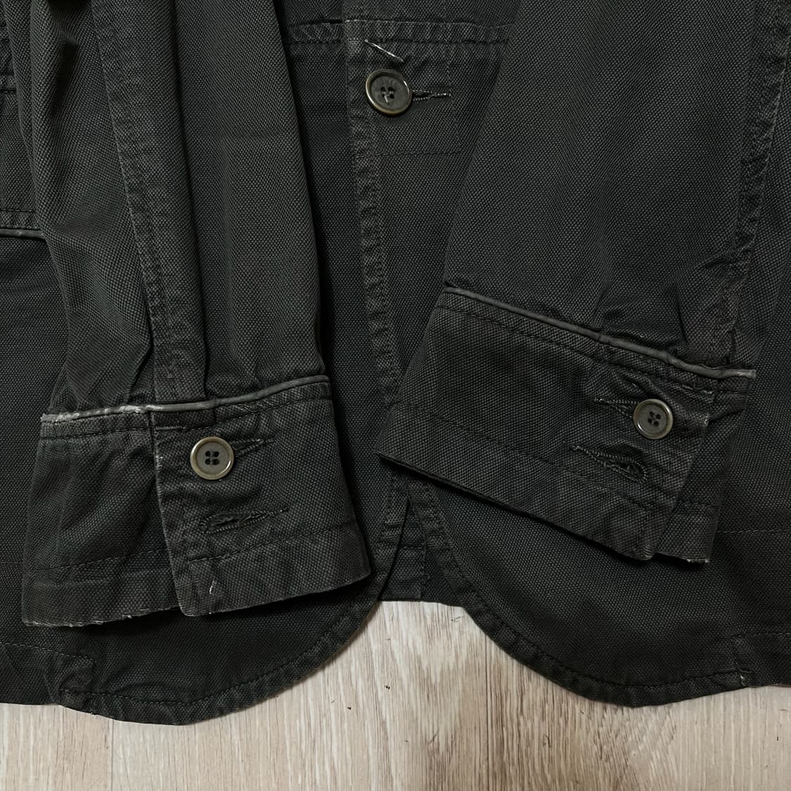 자라 넥비죠 버튼업 포켓 야상 필드자켓 [다크 차콜] M/95 상품이미지5