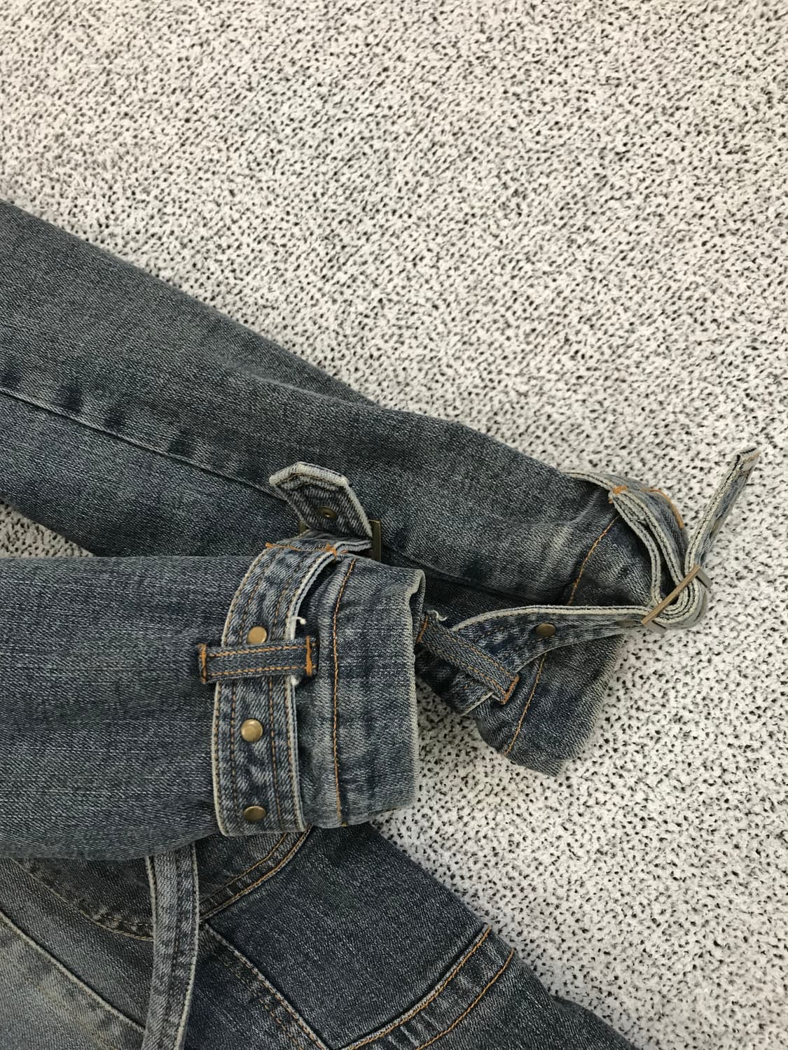 웨스턴 크롭 롱코트 상품이미지7