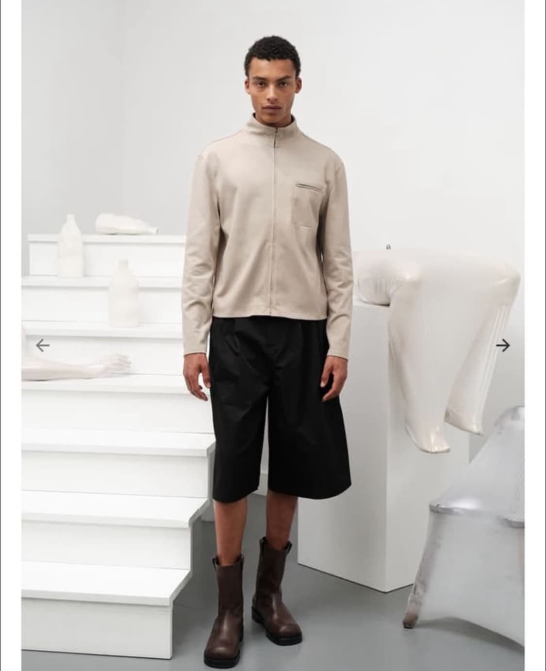 아모멘토 포켓 슬림 집업 상품이미지2