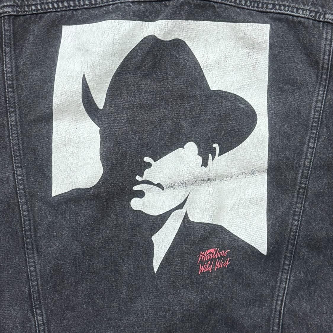 80s 말보로 Wild West 데님 트러커 자켓 M 상품이미지5