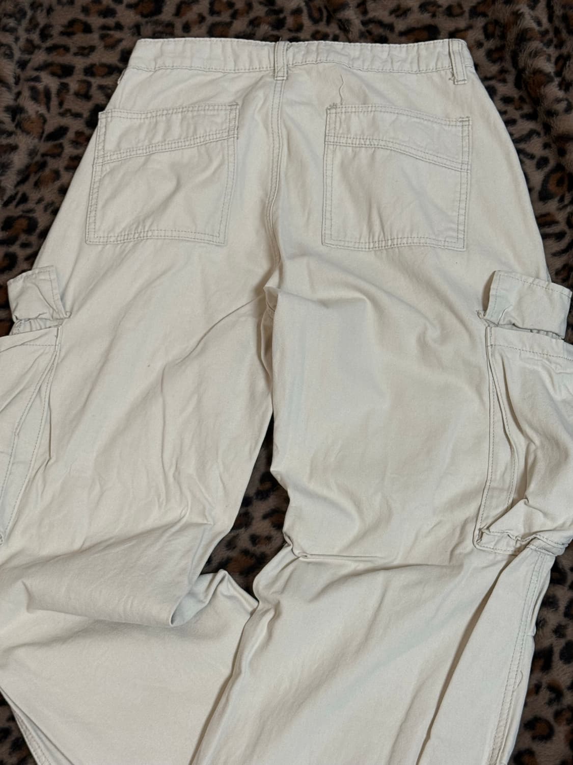 코튼 카고 베이지 팬츠 상품이미지2