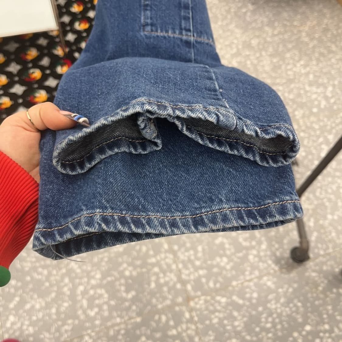 자라 빈티지 미드라이즈 벨티드 데님 카고팬츠 26인치 C07834 상품이미지6