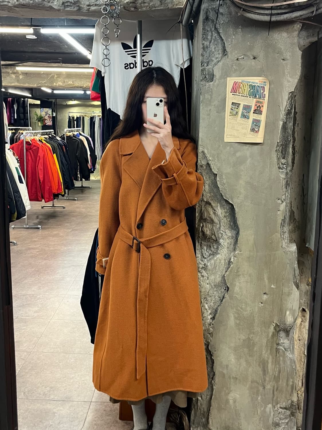 레코브헬싱키 롱코트 오렌지브라운 #csz2041 상품이미지2