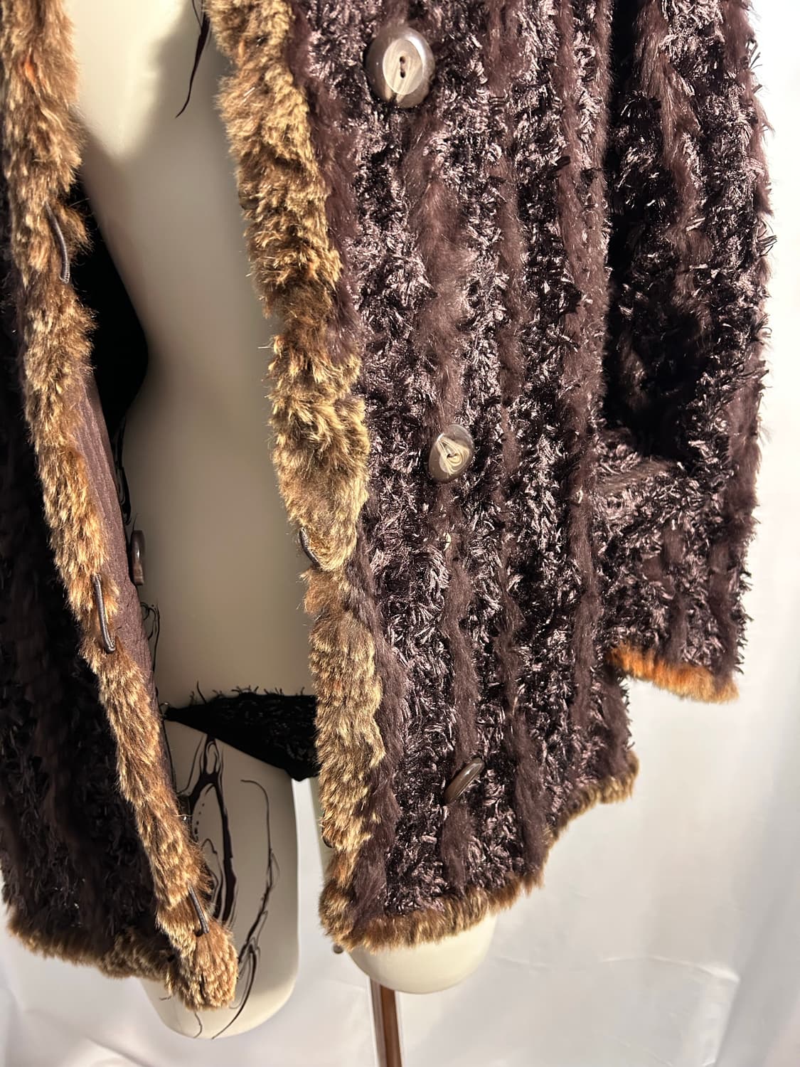 Gitanes shearling reversible fur jacket 상품이미지3