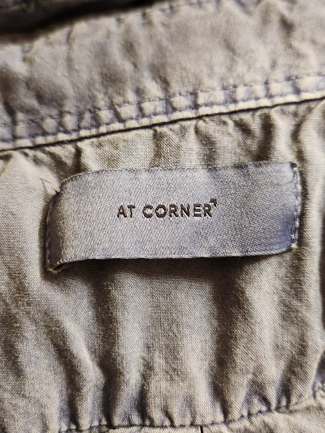 자비노 다잉 피그먼트 오버핏 셔츠 블루 상품이미지4