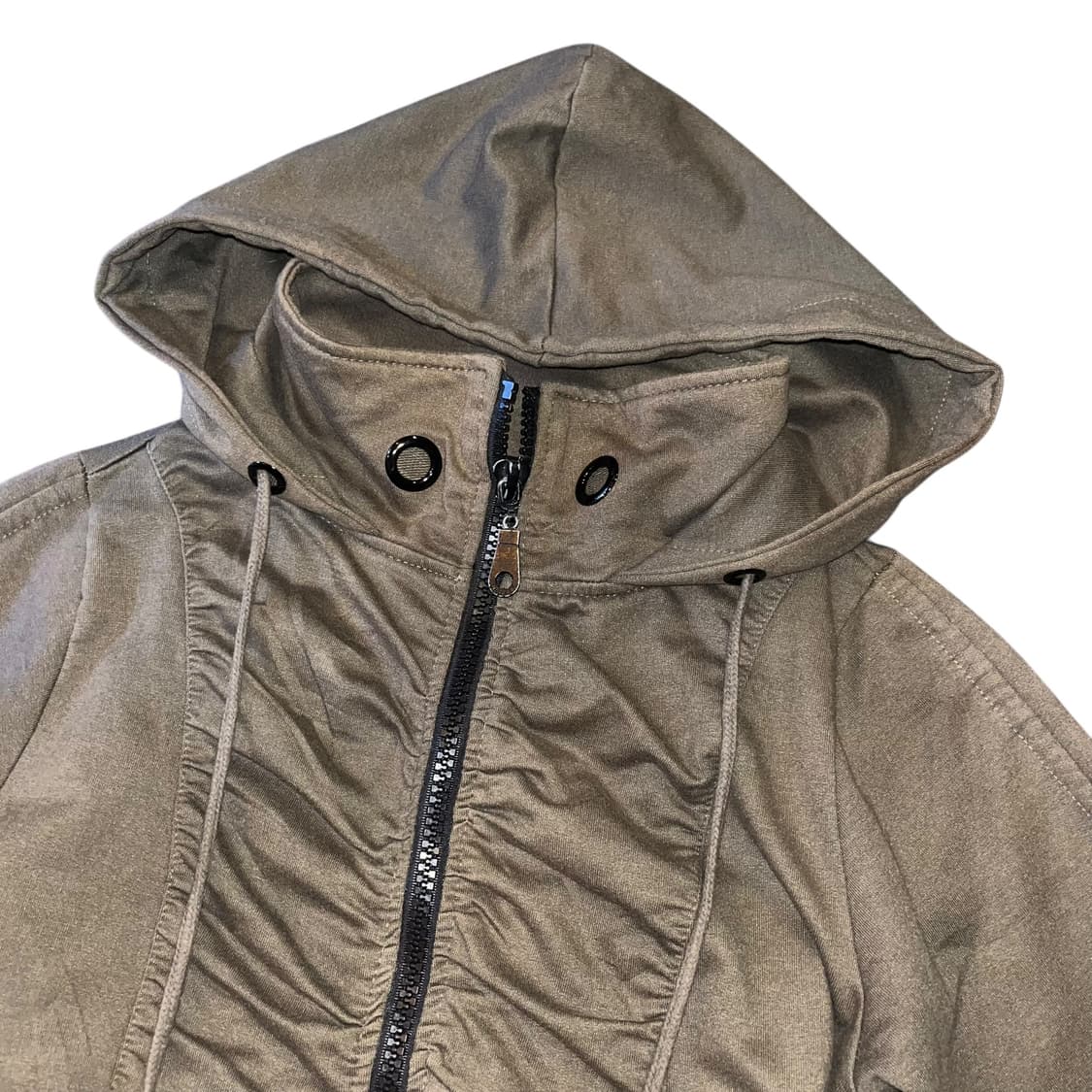 CHU XXX 츄엑스엑스엑스 셔링 아일렛 후드집업 y2k갸루펑크 상품이미지3