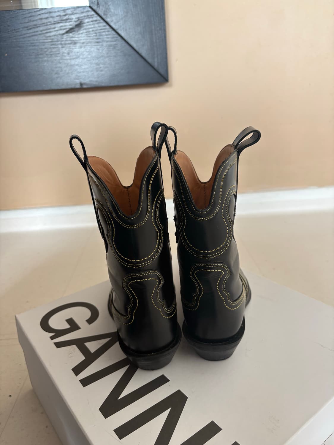 GANNI 가니 웨스턴 부츠 35 상품이미지5