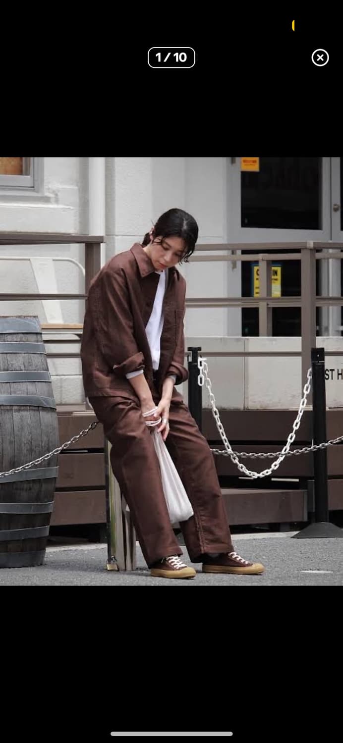 나나미카 몰스킨 프렌치 워크자켓 셋업 L 상품이미지2