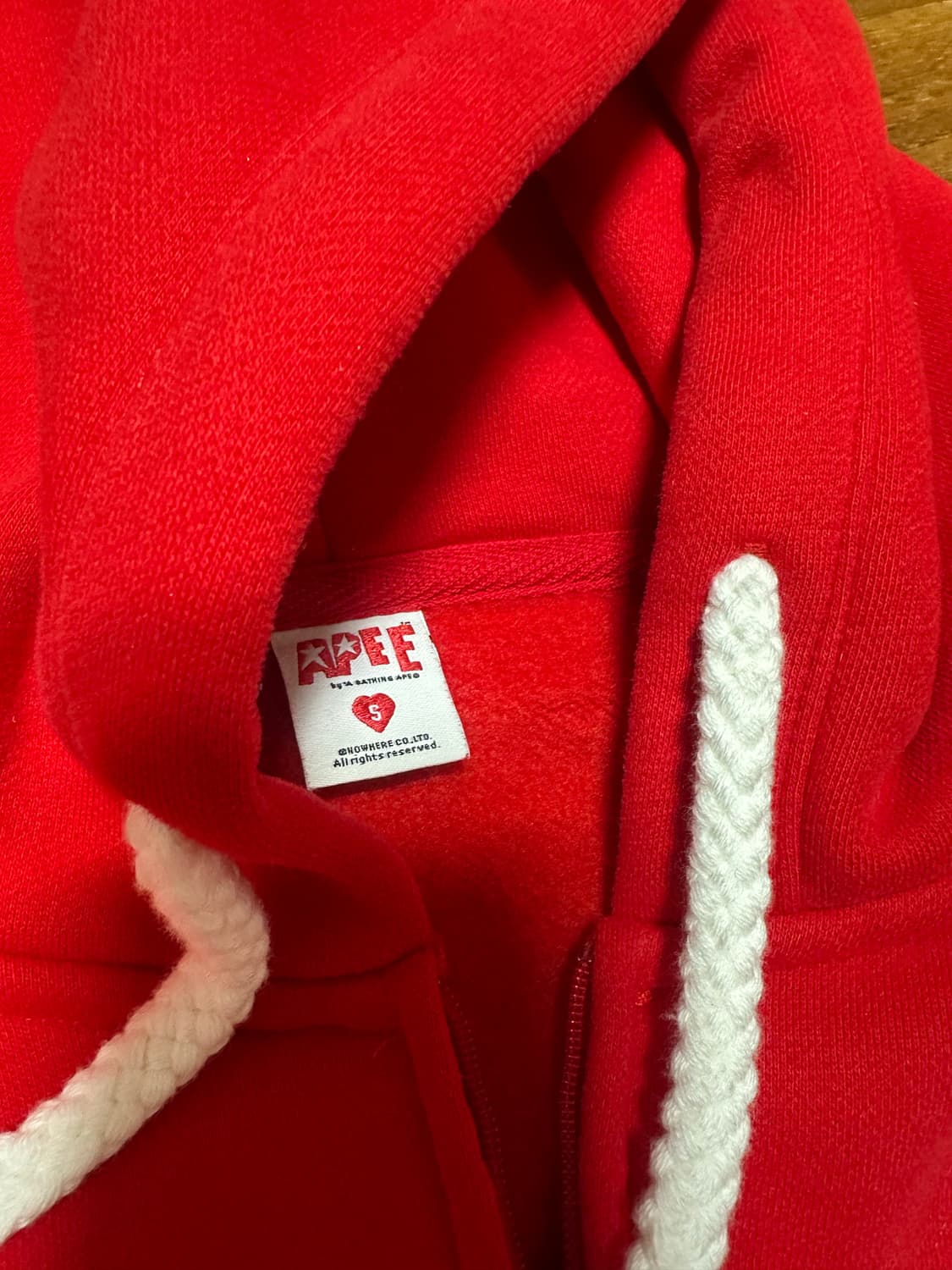 에이프 후드집업 s 상품이미지3