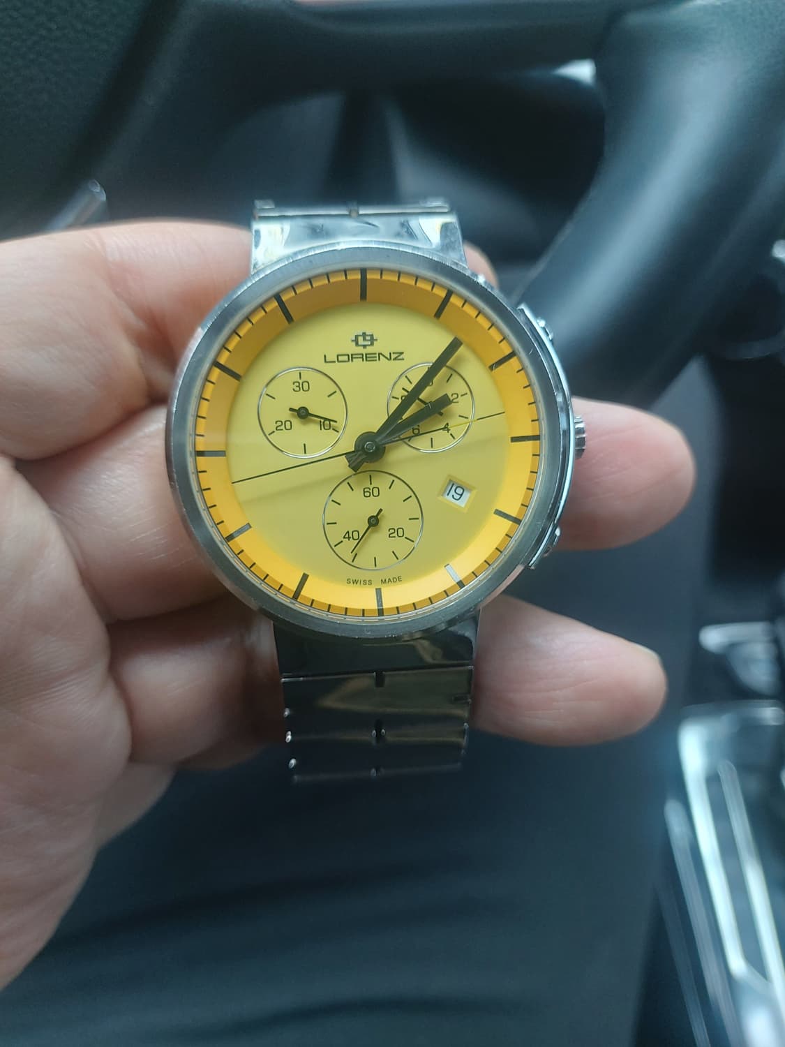 로렌즈 옐로우 크로노그래프 남성 시계 상품이미지1
