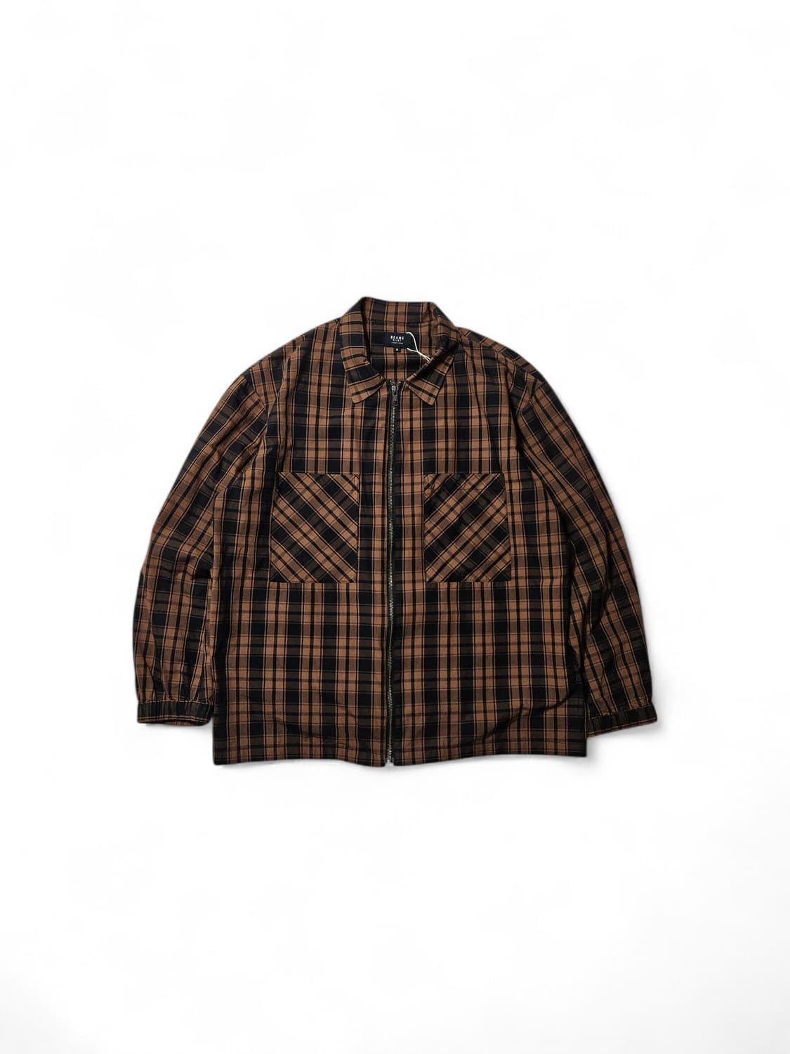 빔즈 하트 체크 셔츠 자켓 M 100 상품이미지2