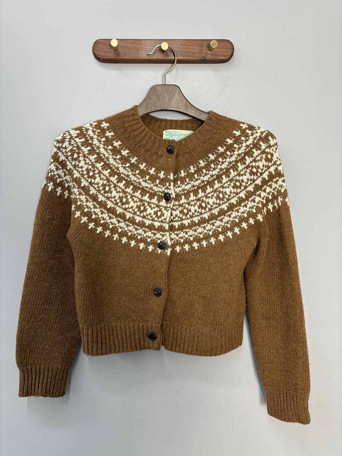 빈티지 페어아일 패턴 가디건 A3384 상품이미지2