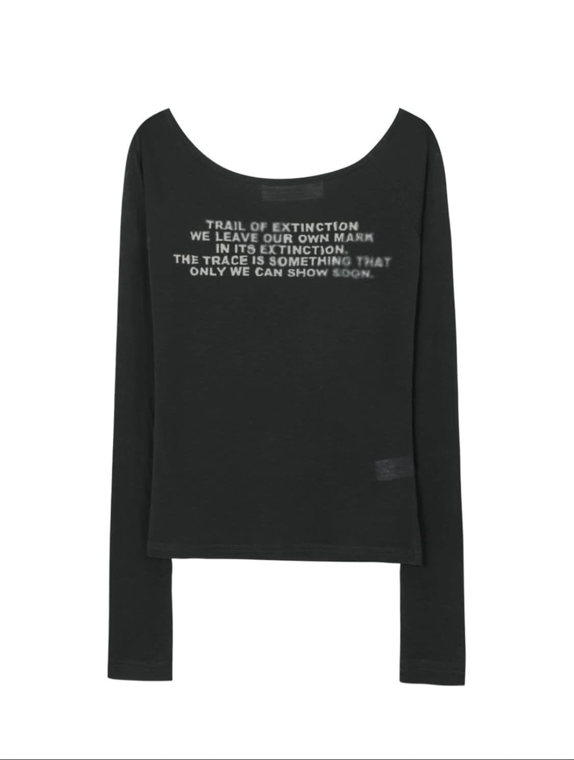 보헤미안서울 PRINTED LONG SLEEVE, CHARCOAL 상품이미지2