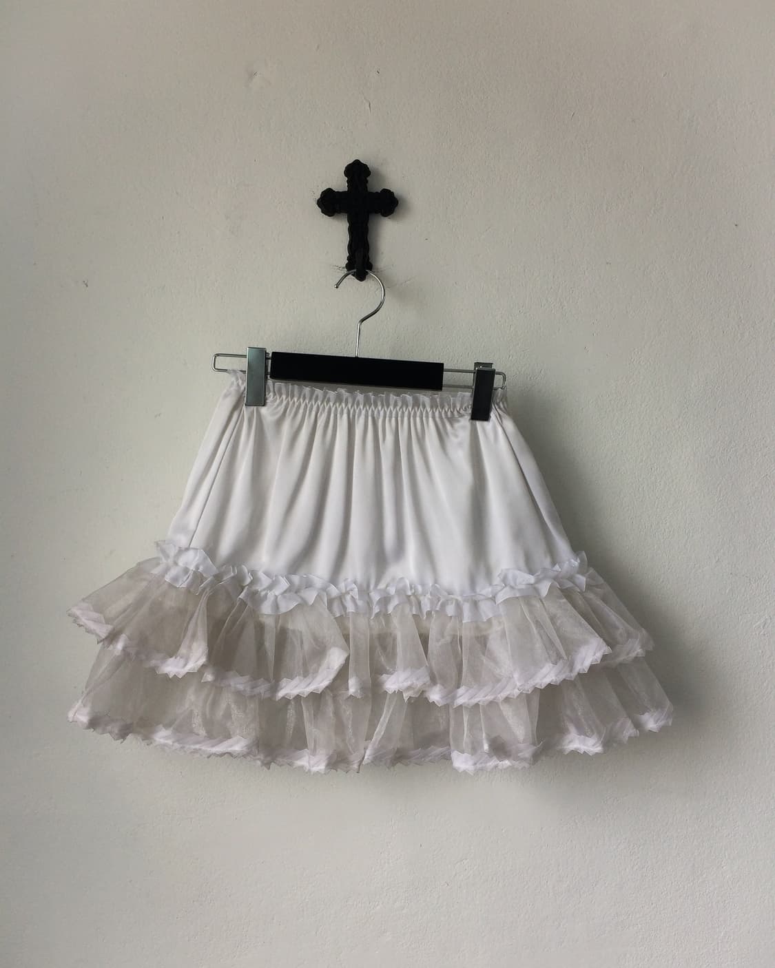 Lace trimming mini skirt 상품이미지1