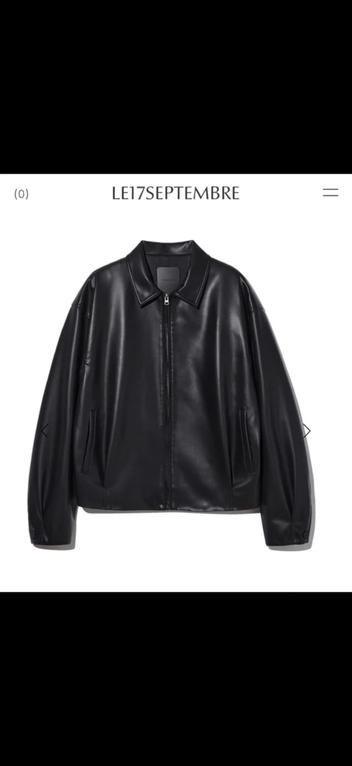 le917 르917 SIMONE 시모네 비건 레더 자켓 36 상품이미지4