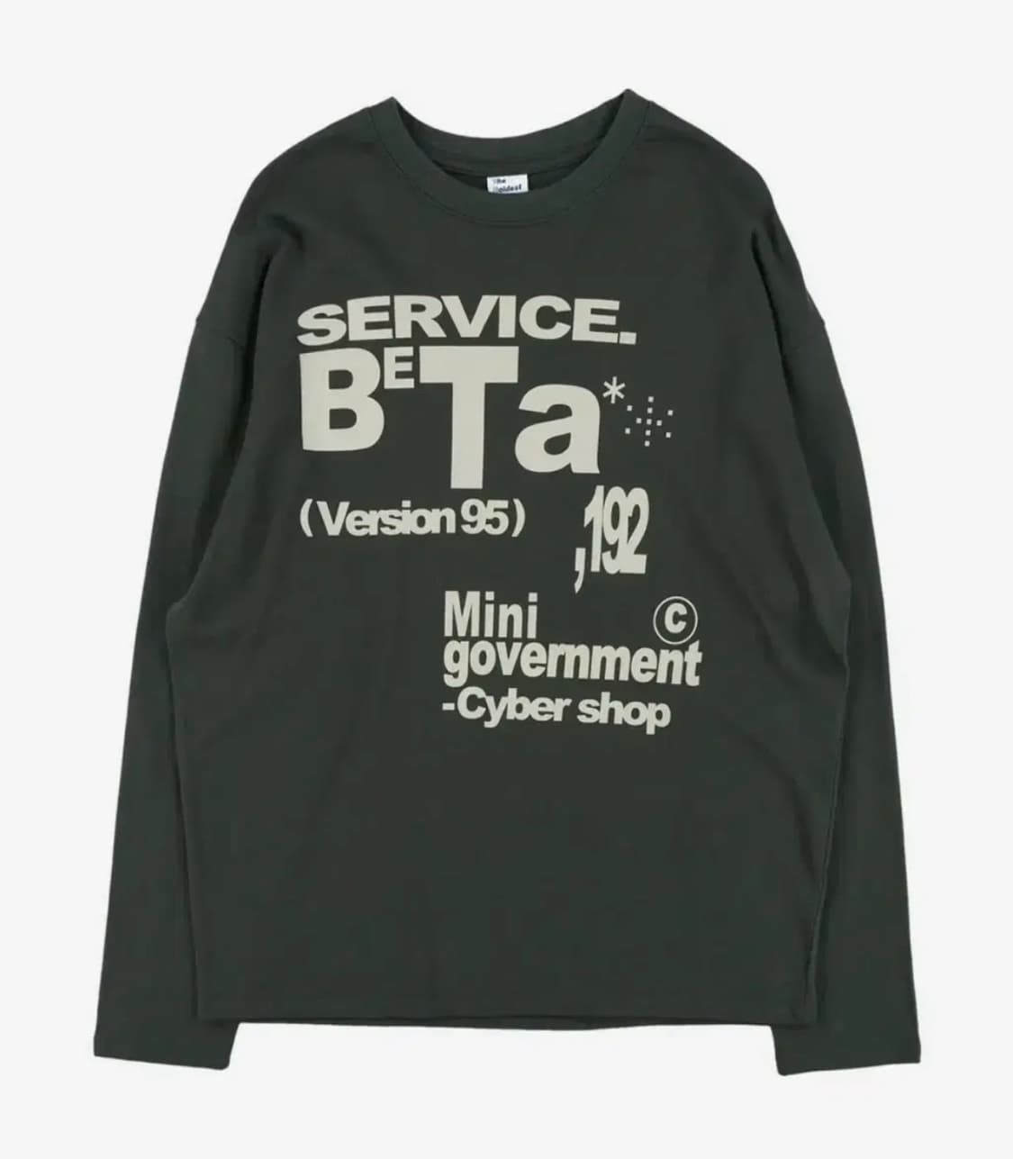 더콜디스트모먼트 롱슬리브 차콜  상품이미지1