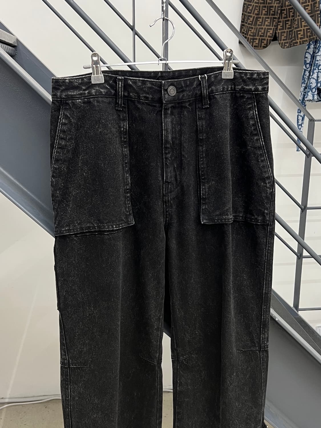 준지 23FW 데님 맥 카고 팬츠 / 블랙 상품이미지2