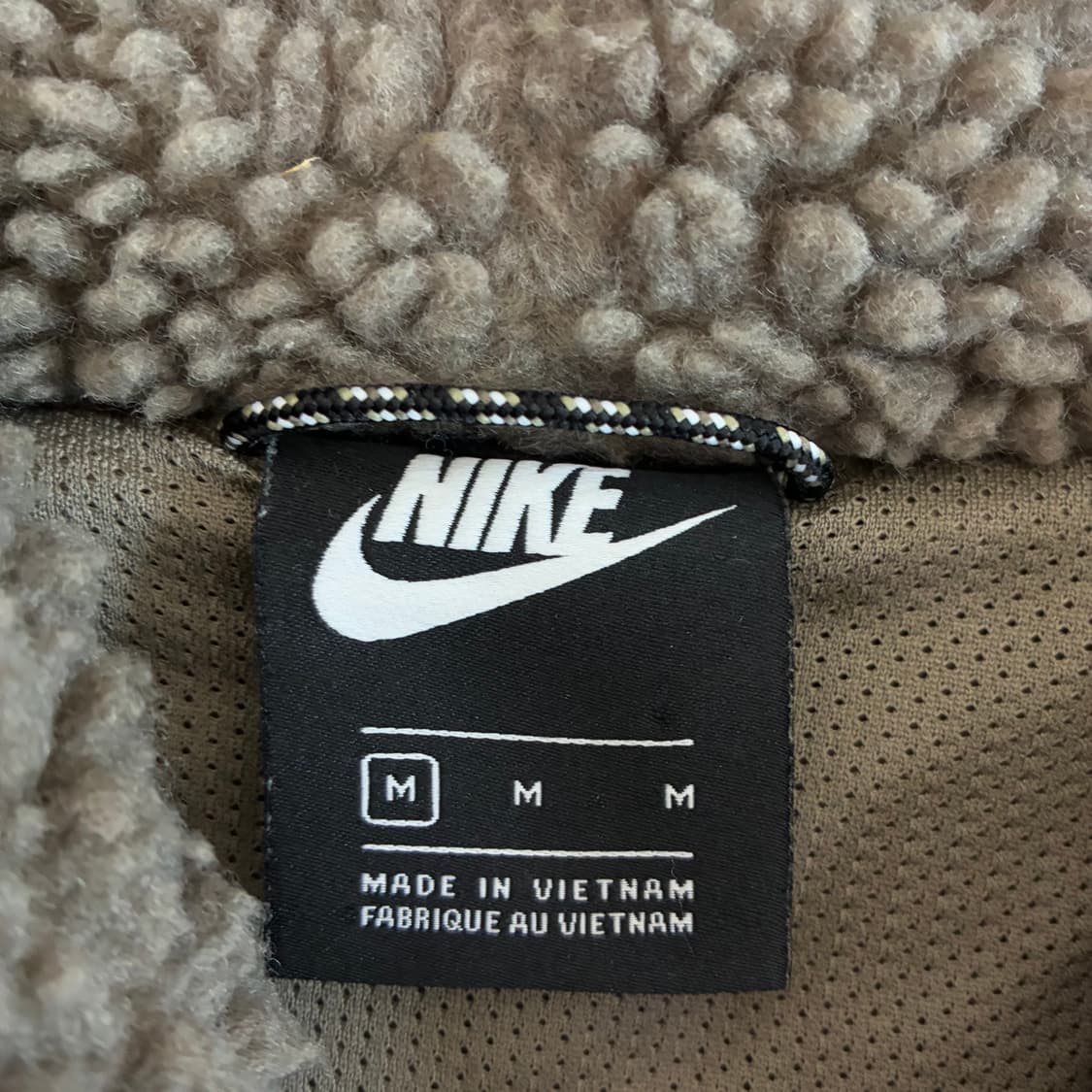 Nike 나이키 브라운 헤리티지 쉐르파 아노락 상품이미지5