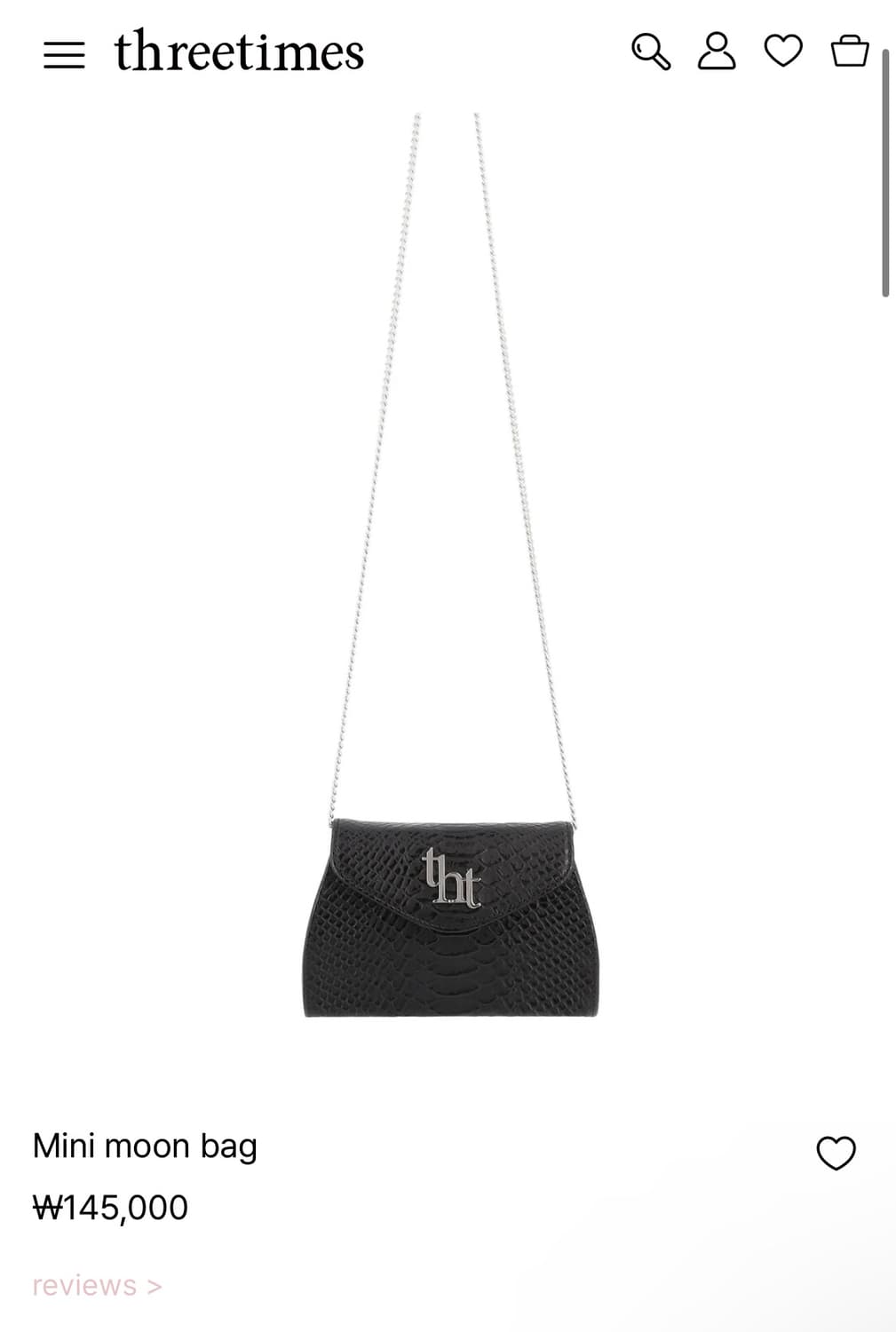 쓰리타임즈 mini moon bag 상품이미지1