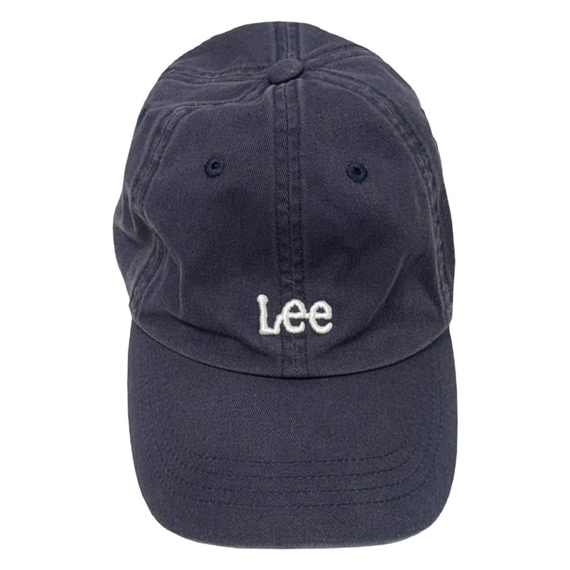 LEE 스몰 트위치 로고 커브 볼캡 네이비 상품이미지1